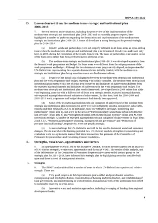 UN-Habitat Strategic Plan