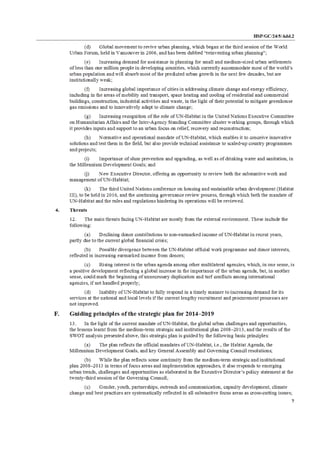 UN-Habitat Strategic Plan