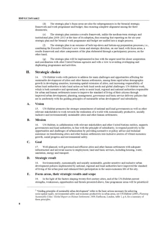 UN-Habitat Strategic Plan