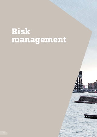 Risk
management
42
 