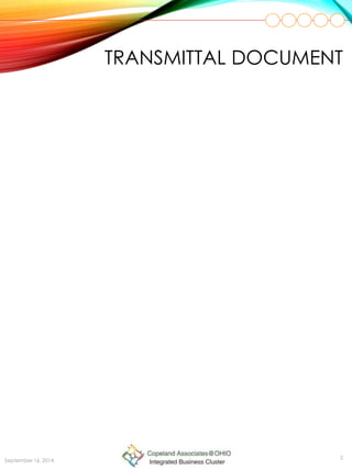 TRANSMITTAL DOCUMENT
2
September 16, 2014
 
