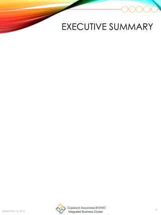 EXECUTIVE SUMMARY
3
September 16, 2014
 