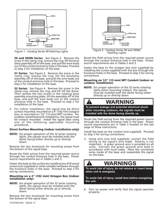 Edwards Signaling 52B-G5-20WH Installation Manual