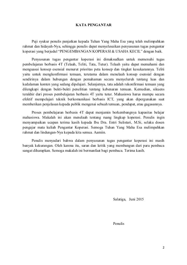 Pengembangan Koperasi Usaha Kecil Menengah