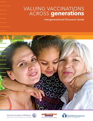 VALUING VACCINATIONS
ACROSS generations
Intergenerational Discussion Guide
 