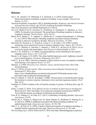 Hoarding Strategies.pdf Treating Hoarding Disorder | PDF