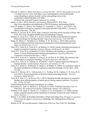 Treating Hoarding Disorder | PDF