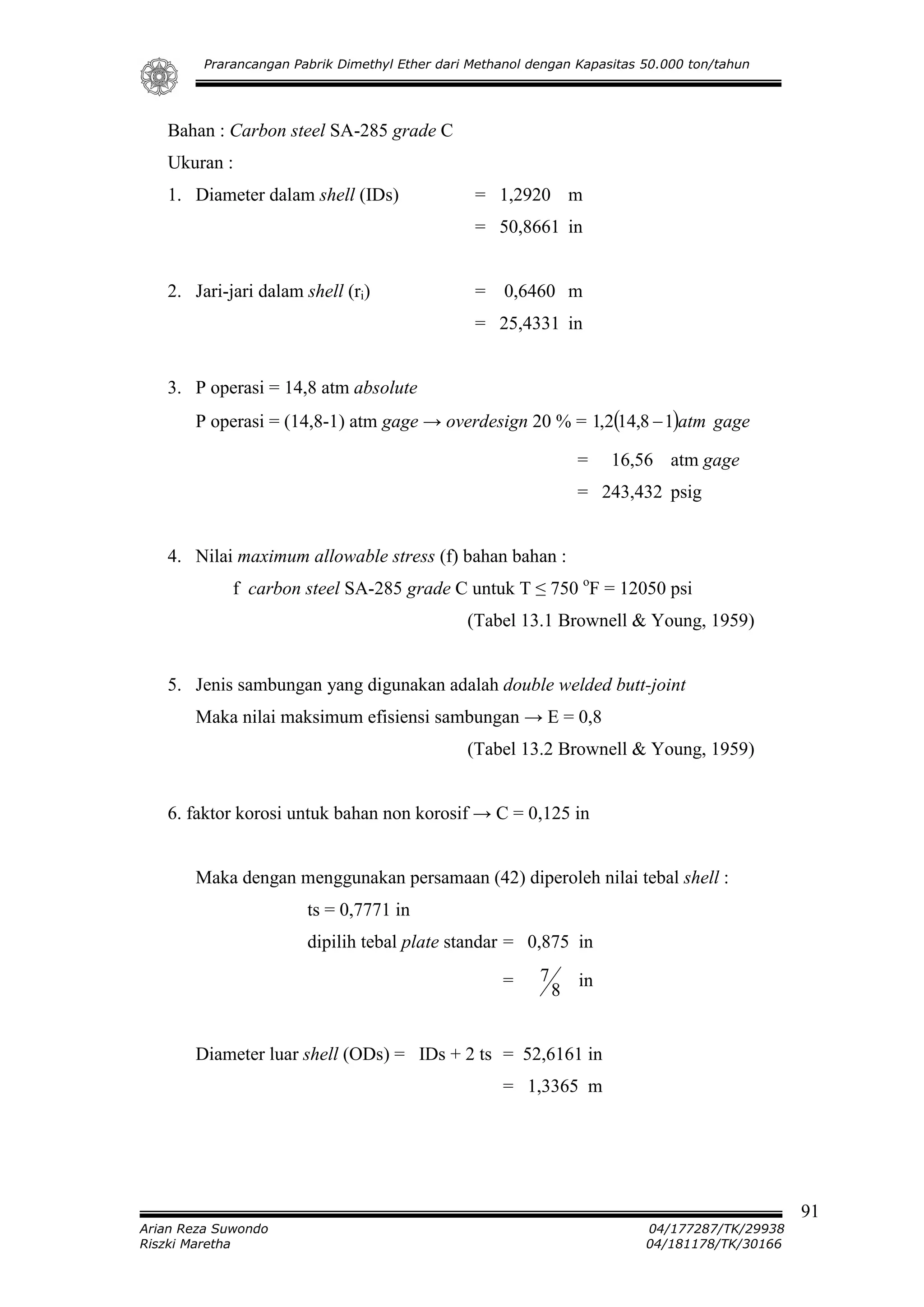 13-Reaktor Fixed Bed R-01 | PDF