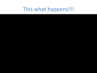 This what happens!!!
 