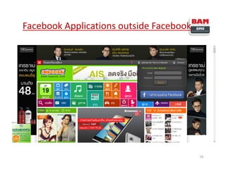 16
Facebook Applications outside Facebook
 