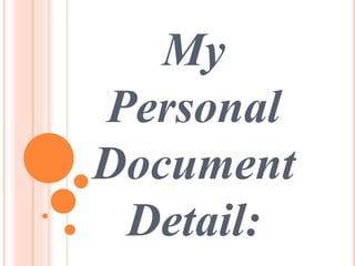 Adnan Asghar Personal Document  Presentation