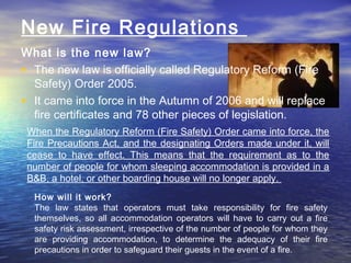 Regulators Fire Service Fire Safety Refresher Training | PPT