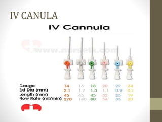 IV CANULA
 