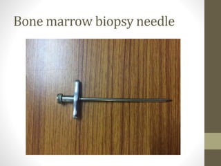 Bone marrow biopsy needle
 