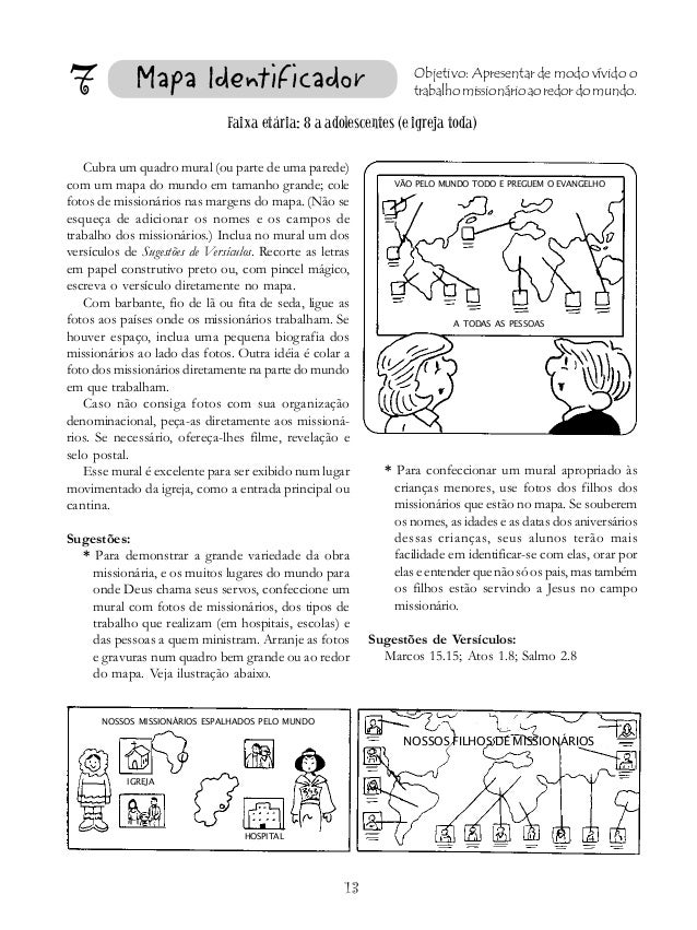 7            Mapa Identificador                                    Objetivo: Apresentar de modo vívido o                  ...