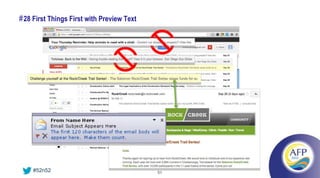 # 28 First Things First with Preview Text




    #52n52                                  51
 