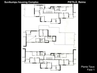 Planta Tipus Fase 1 Suvikumpu housing Complex  PIETILÄ, Reima   
