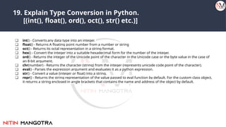 python interview based12345672342 234234 213123 423423 | PPTX