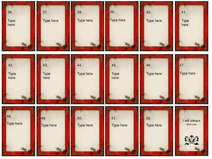 52 Reasons I Love You Blank 52 Reasons I Love You Blank