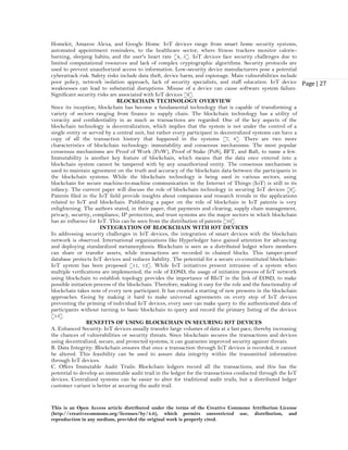 The Role of Blockchain in Securing IoT Devices (www.kiu.ac.ug) | PDF