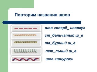 5 Класс Урок 3 Вышивание | PPT