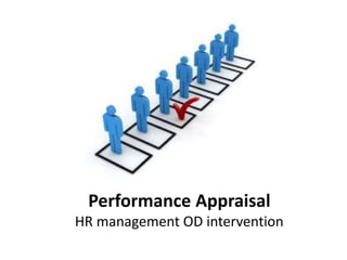 Performance Appraisal
HR management OD intervention
 