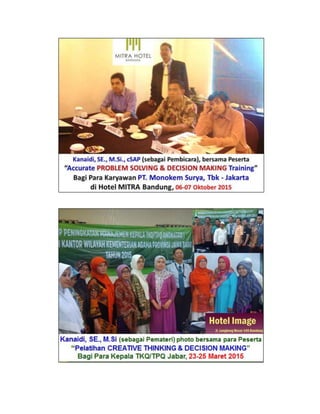 Silabus Training "Effective Mastering PROBLEM & Analysis" | PDF