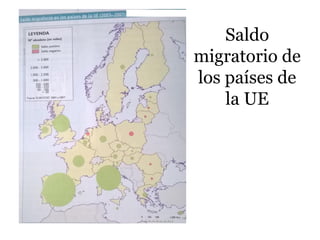 Saldo
migratorio de
los países de
la UE
 