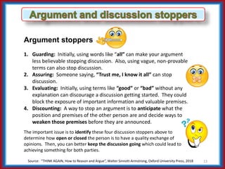 Argue Successfully & Achieve Something