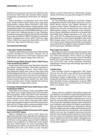 Jurnal DAYA HAMBAT EKSTRAK KULIT DAUN LIDAH BUAYA | PDF