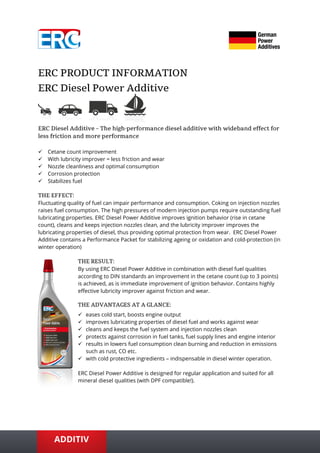 53 0161 ERC diesel_poweradditive | PDF