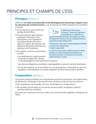 Ess Forme Loi ESS : un livret actualisé pour tout comprendre ! | PDF