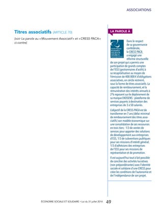 Ess Forme Loi ESS : un livret actualisé pour tout comprendre ! | PDF