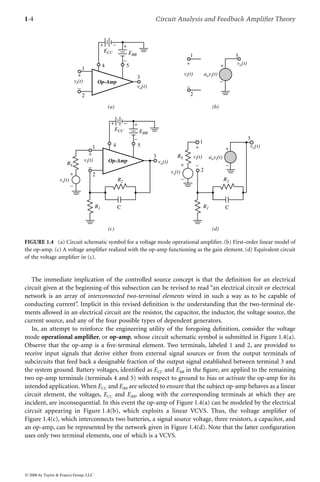 Circuit Analysis and Feedback Amplifier Theory 1st Edition Wai-Kai Chen ...