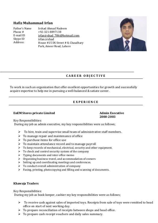 CV H M Irfan