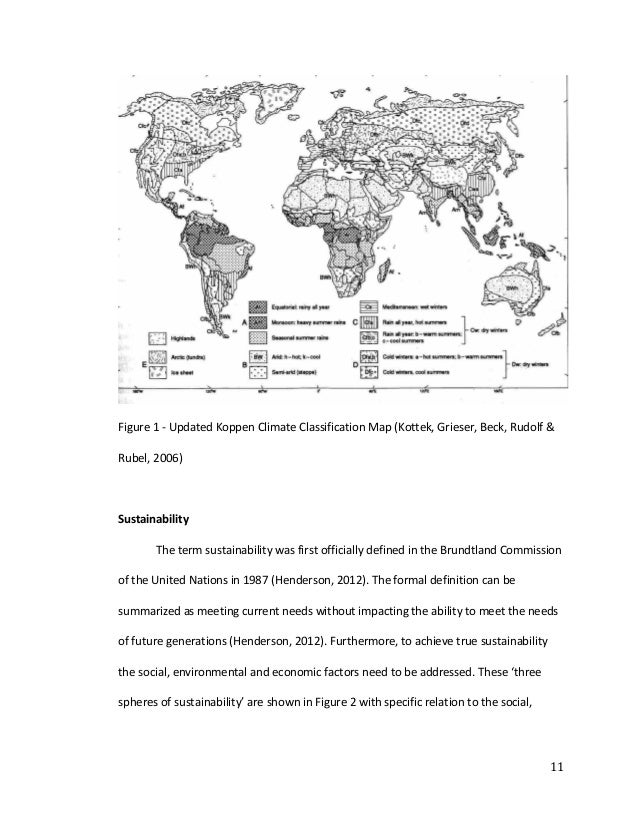 Climatic regions examples of thesis
