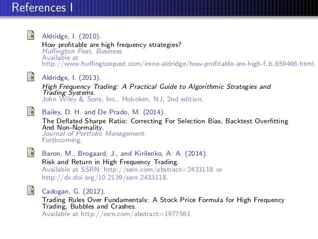 High-frequency trading a practical guide to algorithmic strategies pdf