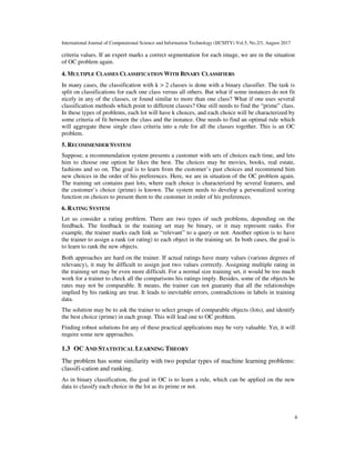Optimal Choice : New Machine Learning Problem and Its Solution | PDF