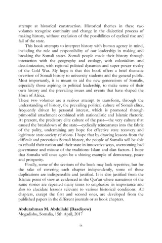 Making Sense Of Somali History Volume One Abdullahi Abdurahman PDF Making Sense Of Somali History Volume One Abdullahi Abdurahman PDF