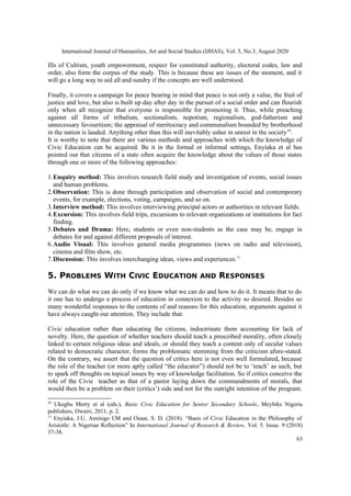 CIVIC EDUCATION AND IT’S IMPERATIVE TOWARDS NATION BUILDING: THE ...