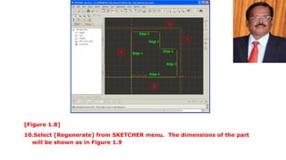 Step by step Process of creating components using Pro E | PPTX