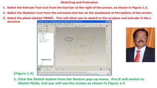 Step by step Process of creating components using Pro E | PPT