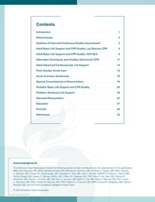 Guidelines Update For Cpr Ecc American Heart Association | PDF