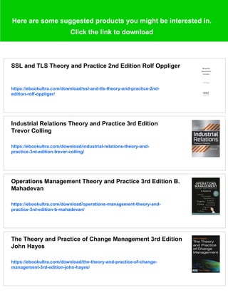 SSL and TLS Theory and Practice 3rd Edition Rolf Oppliger | PDF