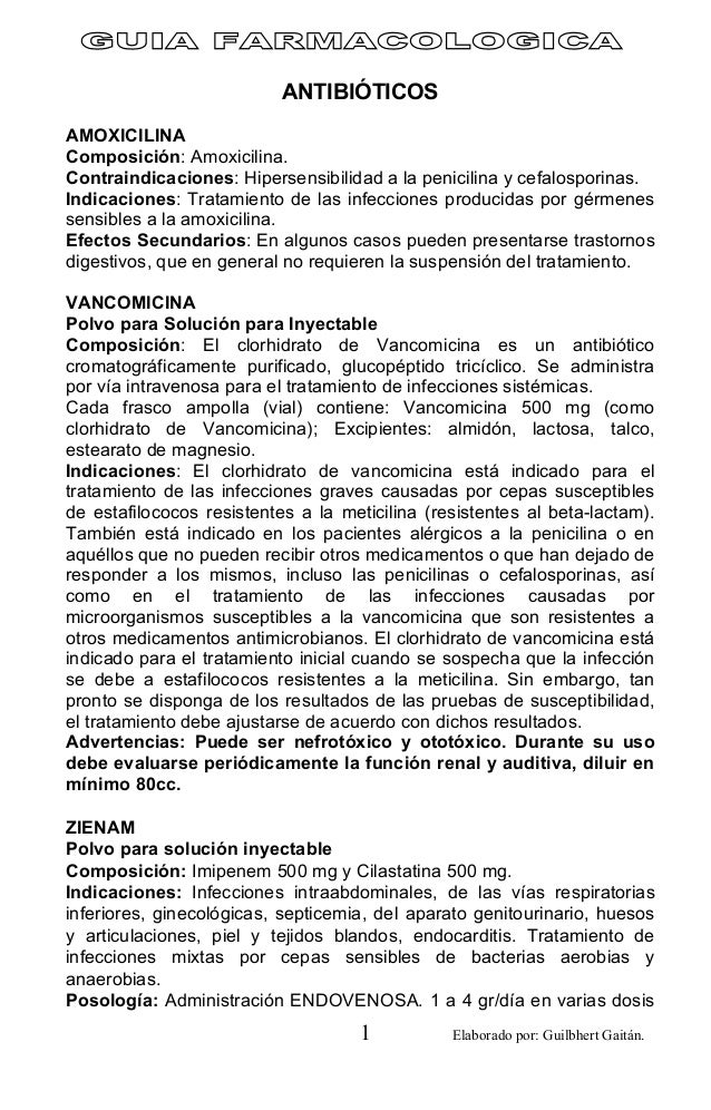 Orden De Amoxicillina
