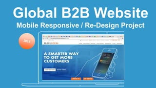 Global B2B Website
Mobile Responsive / Re-Design Project
 