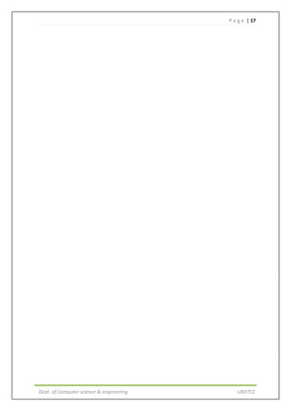 P a g e | 17
Dept .of Computer science & engineering UBDTCE
 