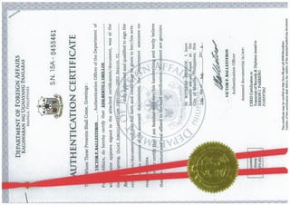 Attested Transcript of Records and Diploma