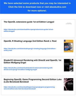 OpenGL Insights 1st Edition Patrick Cozzi | PDF