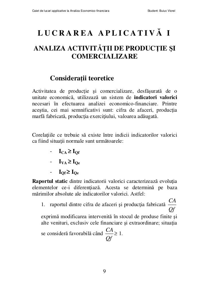 53510163 Caiet Aplicatii Analiza Economico F